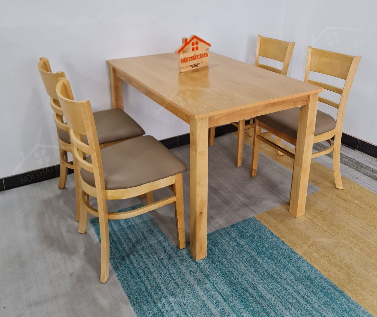 Set Bàn Ăn 4 Ghế Mostar (tự Nhiên) Bak-1153 (5)