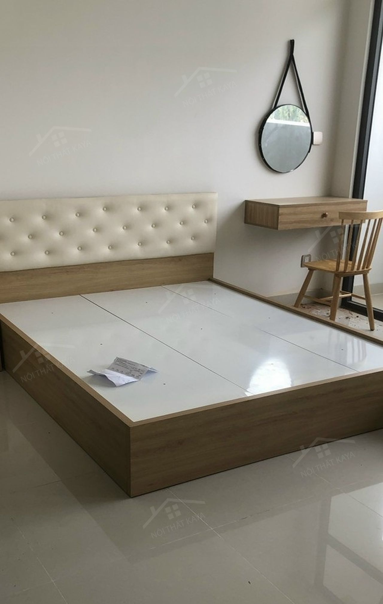 Bộ nội thất phòng ngủ HDF PN006 (Giường - Tủ quần áo - Tủ đầu giường - Bàn trang điểm)