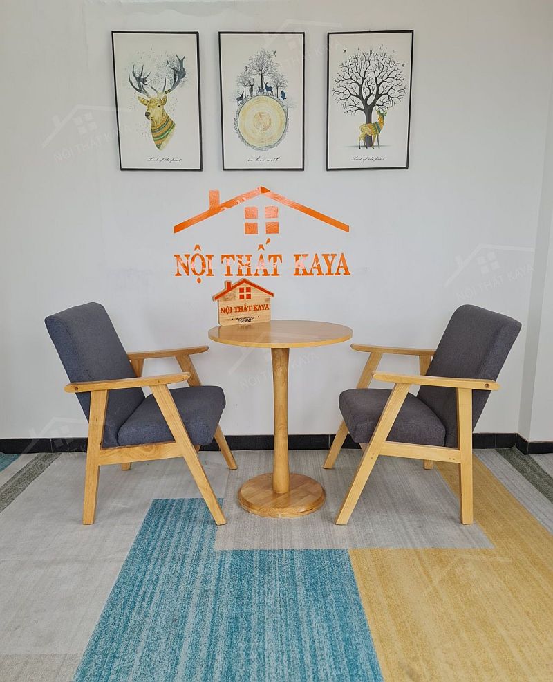 Sofa 2 Ghế + Bàn Chân Trụ - Thumbnail