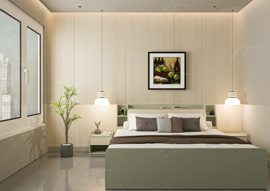 Giường Gỗ Công Nghiệp Ggcn079 (1)